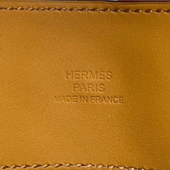 NEW HERMES Leather Collier de Chien Bracelet Adjustable PM Anemone Gold Studs - Picture 14 of 16